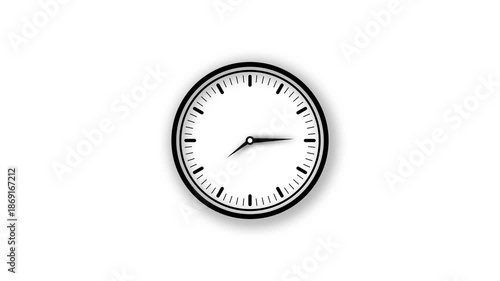Digital and analog clock 24 hours watch timer animated beautiful color clock animation. 