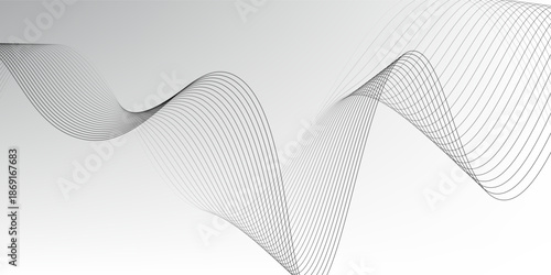 Abstract vector background with black wavy lines. EPS10