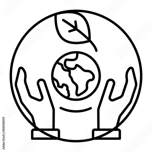 Save the planet icon