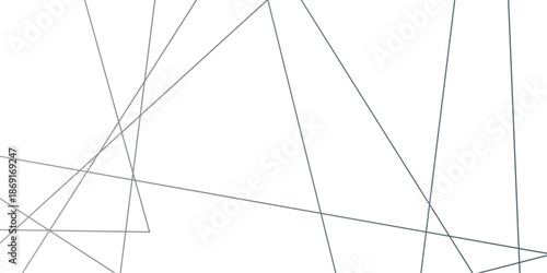 Abstract geometric gray silver intersecting line pattern on a white background with thin crisscross streaks forming a minimalist chaotic stripe texture and modern tech-inspired web style vector design