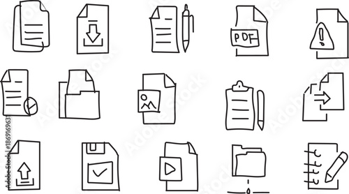 Various document icons