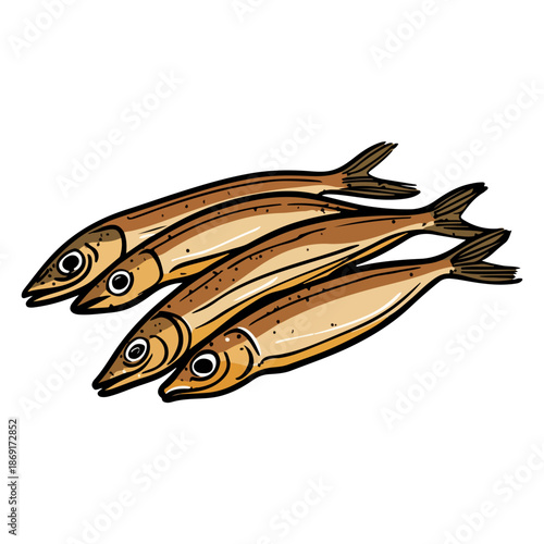 fried anchovies, food, spain, seville spring festival, celebration, vector, transparent background, fish, seafood, fried, sardines, gourmet, cooking, diet