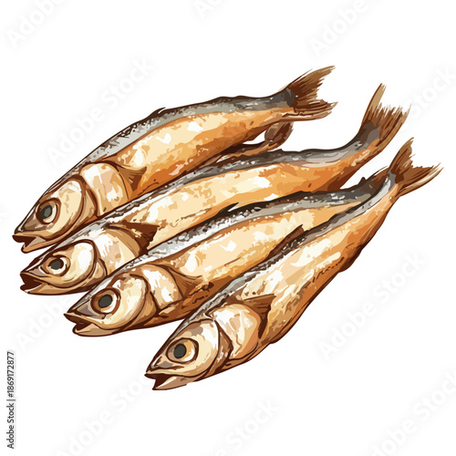 fried anchovies, food, spain, seville spring festival, celebration, vector, transparent background, fish, seafood, fried, sardines, gourmet, cooking, diet