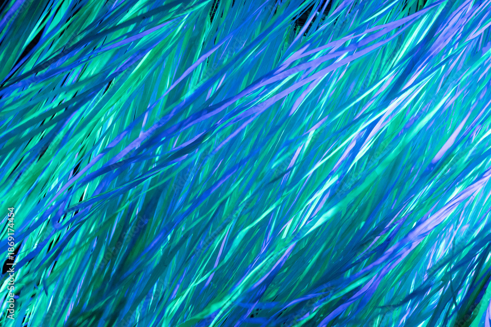 Obraz premium Abstract blue green flowing lines background