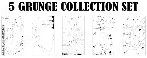 Subtle grunge dust vector urban textures. Distressed overlay texture set. Grunge backgrounds. Abstract textured effects