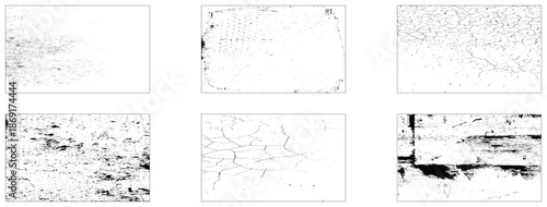 Subtle grunge vector urban textures. Distressed overlay texture set. Grunge backgrounds. Abstract textured effects. Vector illustration