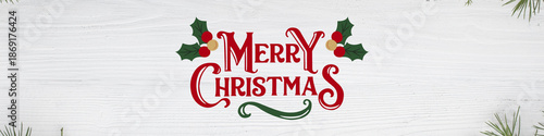 Merry Christmas Banner.