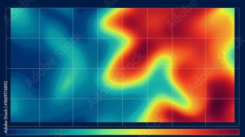 Wallpaper Mural Vibrant abstract heatmap illustration with colorful gradients and fluid shapes for creative projects Torontodigital.ca