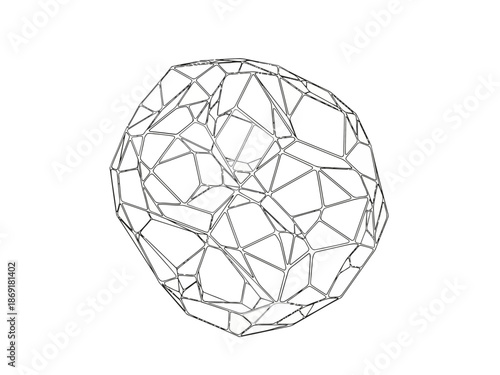 A detailed line art illustration of a diamond