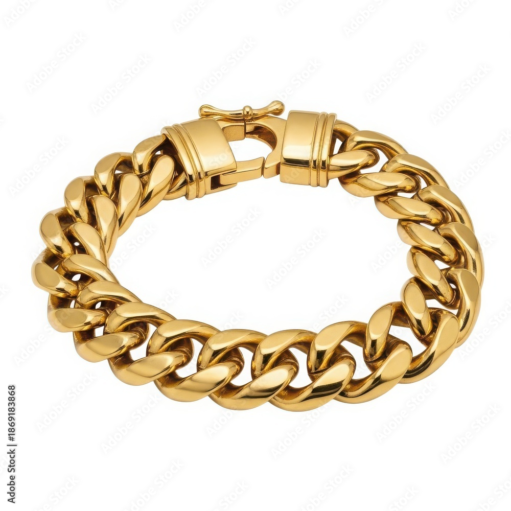 Obraz premium Golden curb chain bracelet