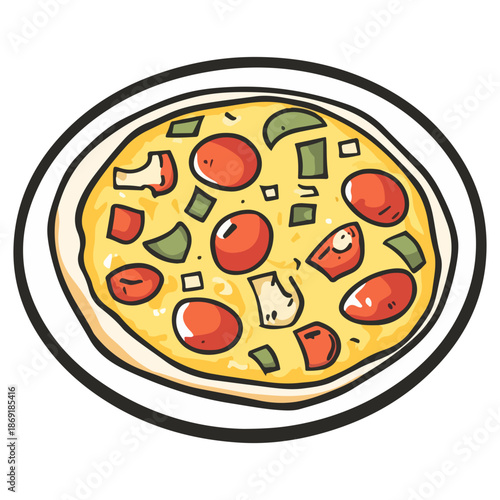 spanish bacon, food, seville spring festival, celebration, vector, transparent background, isolated, tasty, snack, delicious