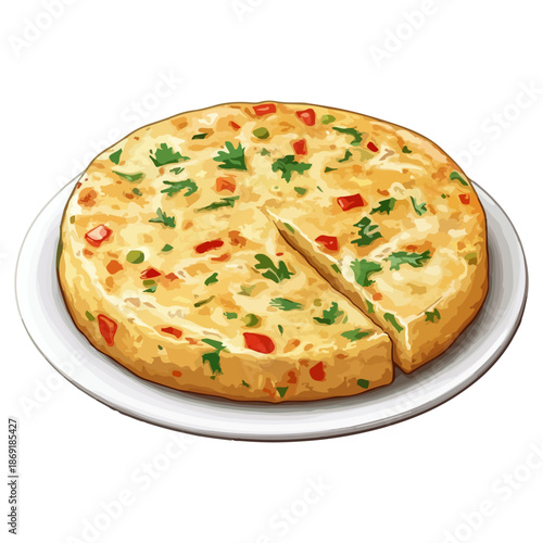 spanish bacon, food, seville spring festival, celebration, vector, transparent background, isolated, tasty, snack, delicious