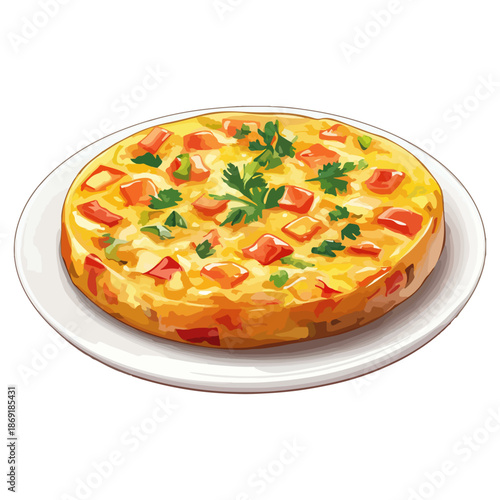 spanish bacon, food, seville spring festival, celebration, vector, transparent background, isolated, tasty, snack, delicious