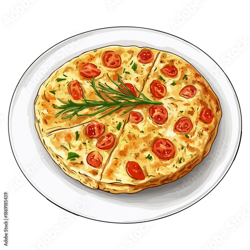 spanish bacon, food, seville spring festival, celebration, vector, transparent background, isolated, tasty, snack, delicious