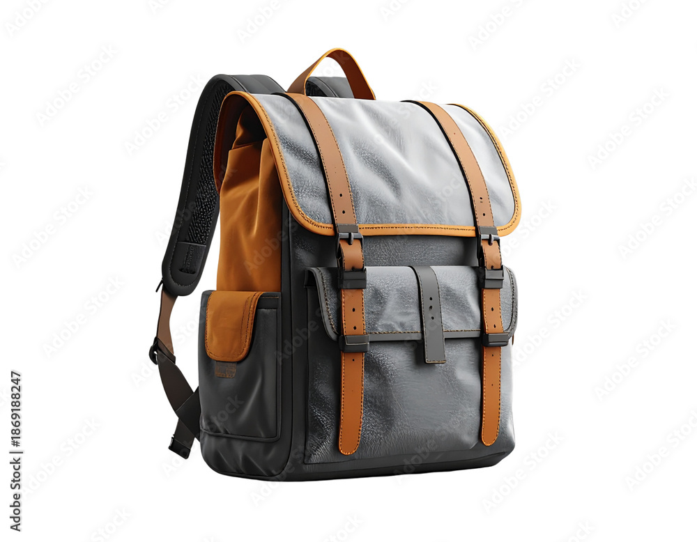 Fototapeta premium Compact City Backpack – Transparent Background PNG