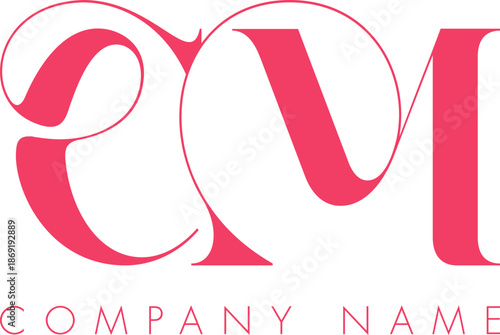Creative Abstract Initial Letter CM Logo Design