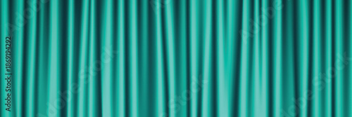 realistic curtain background template with green color vector design