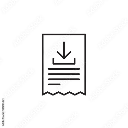 Close-up of a Modern Receipt with Barcode and Digital Payment Illustration