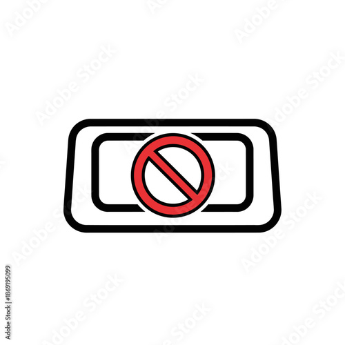 Free Download Close-up of a No Entry Sign on a Street with Clear Background - GFXLoad