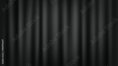 realistic curtain background template with dark color vector design graphic