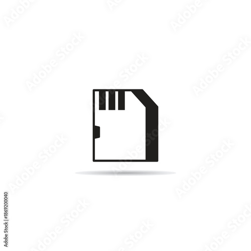 memory chip icon vector illustration