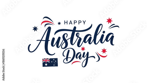 Happy Australia Day celebrating national pride and heritage with cultural symbols and festive greetings