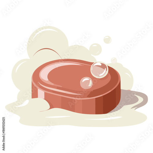 Vector illustration of soap and bubbles icon isolated design perfect for hygiene concept bathroom themed artwork fresh cleaning visuals and cleanliness decoration