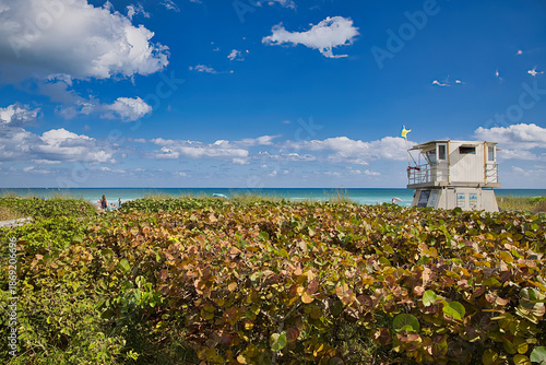 Visiting Hobe Sound Beach in Florida on a beautiful winter afternoon