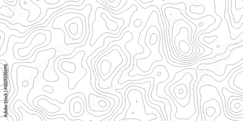 Topography lines seamless paper design. topography counter map. geometric line technology topo landscape grid map texture.