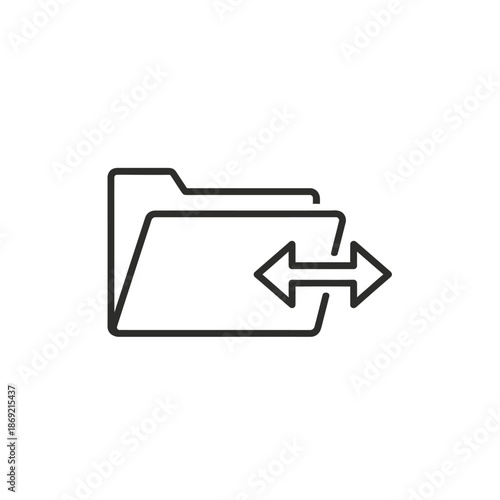 Close-up of Empty File Folder Icon for Digital Data Management Visual