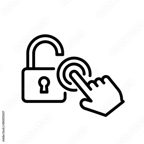 Close-up of Hand Unlocking a Padlock with a Keyless Entry System