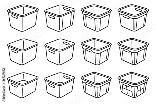 Rim padding icon slab icons modern bin track columns silhouette ridge slope