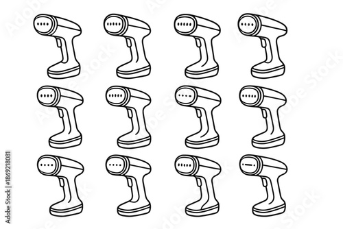 Rim trigger nozzle icon contour vector icons radius boundary shading highlight steamer