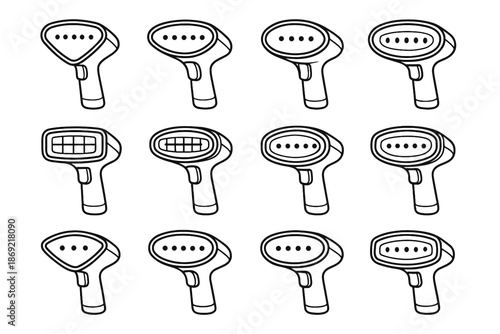 Fabric ring grip icon underside icons frame rim vector shading steamer curl