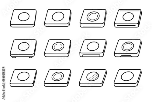 Crest arc rib traction touchpad smart vector ridge panel plate icon