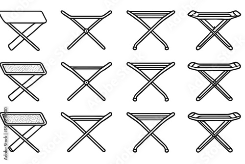 Rack mesh tilt shading support foldable vector crest icons icon band highlight