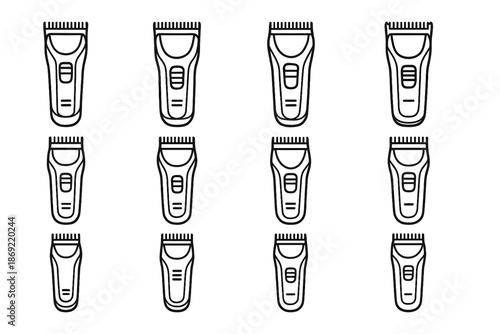 Line vector grid contour boundary icon minimal vent blade stripe rod shading