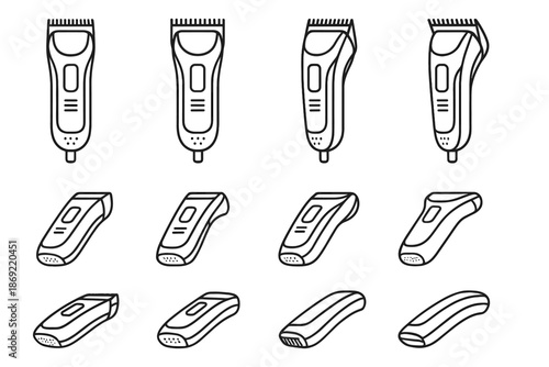 Icon highlight tile vector minimalist tilt grip bar grid line shading contour