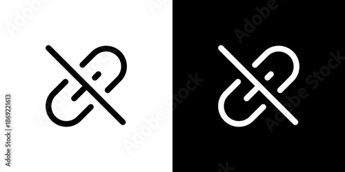 リンク禁止のアイコン（ベクター）