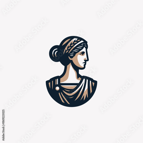 Ancient Roman Lady Logo