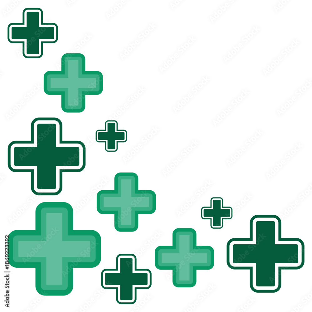 Fototapeta premium Medical Cross Corner
