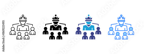 Domination icon set multiple style collection