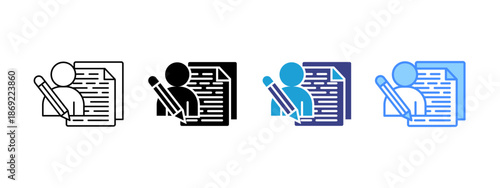 Blogger icon set multiple style collection