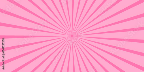 Pink gradient sunburst background illustration