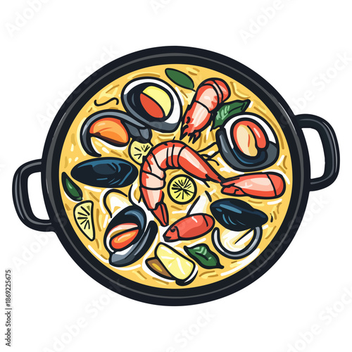 spanish paella, food, seville spring festival, celebration, vector, transparent background, seafood, dinner, meal, cuisine, fresh, cooking, restaurant, gourmet, delicious, shrimp, eat, sauce
