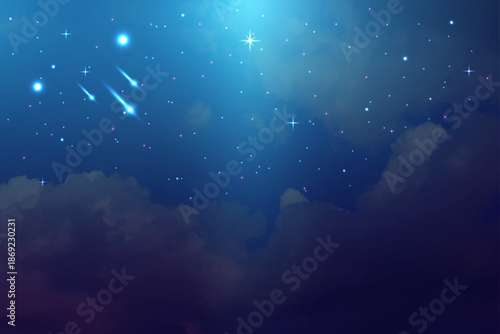 night sky with stars