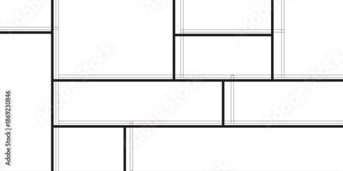 Template photo collage vector 8 pictures. Blank style moodboard, album, photo frame mockup for memory and portfolio.eps10