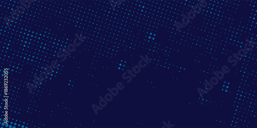 Abstract vector blue wavy halftone background. Dot pop art sport style vector. with a modern concept style