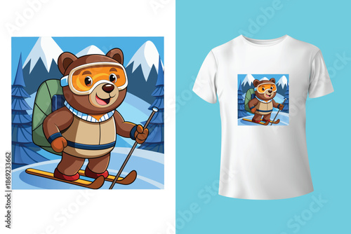 always time for a ride polar bear mascot surfing graphic apparel t shirt design vector illustration artwork
