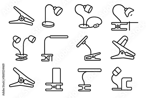 Light desktop vector rubber rotating version clip icon notch lamp cable icons